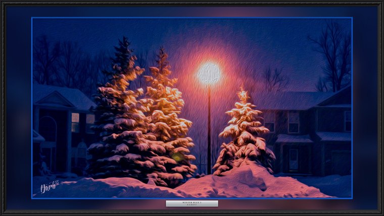Under The Snow Light, framed