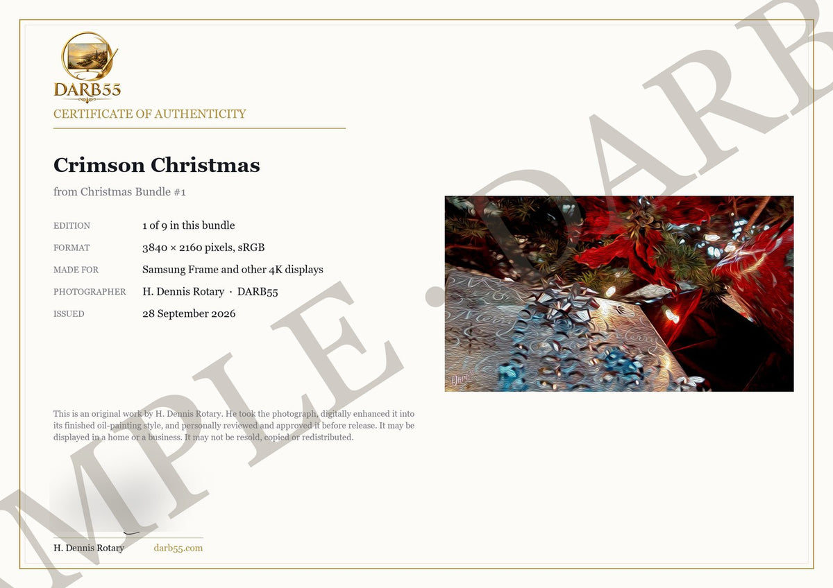Christmas Bundle #1 — Nine Original Works for Your TV
