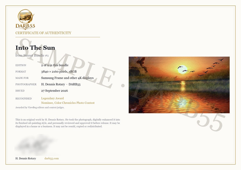 Certificate of authenticity
